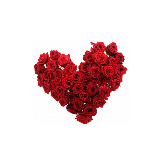 Bouquet rose rosse a forma di cuore