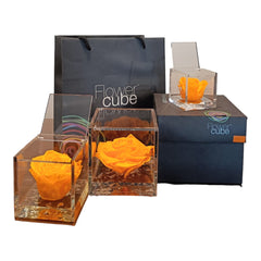 Flower cube Arancione