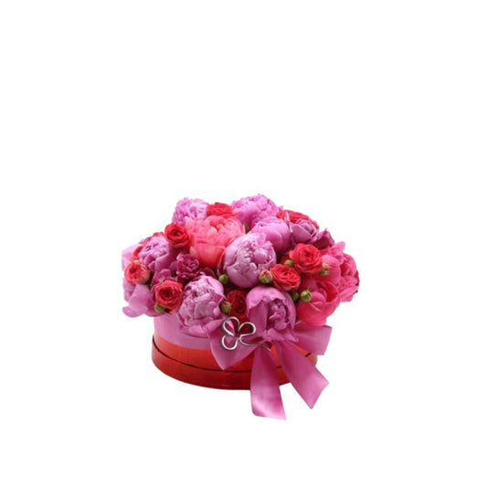 Glamour box - Composizione di fiori