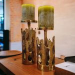 Portacandela Theunis oro | Arredo casa