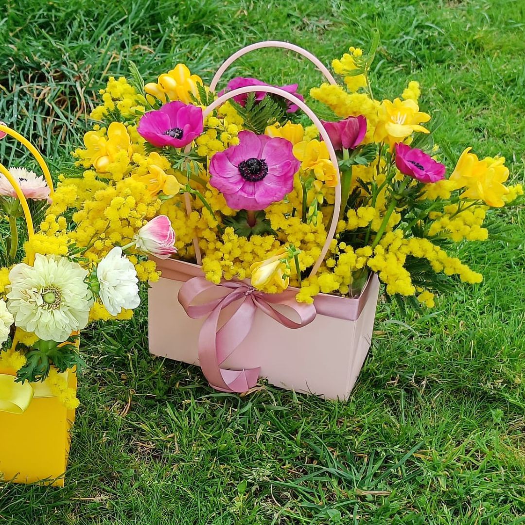 Borsa Mimosa bag - festa della donna -L'Asso dei fiori