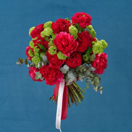 Bouquet Rose e viburno