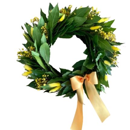 Corona di alloro per laurea yellow | L'Asso dei Fiori