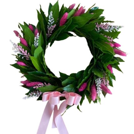 Corona di alloro per laurea fucsia | L'Asso dei Fiori