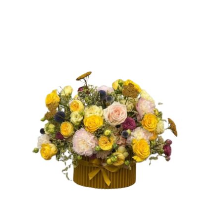 Box Rita | Composizione Rose, Peonie, Ortensie